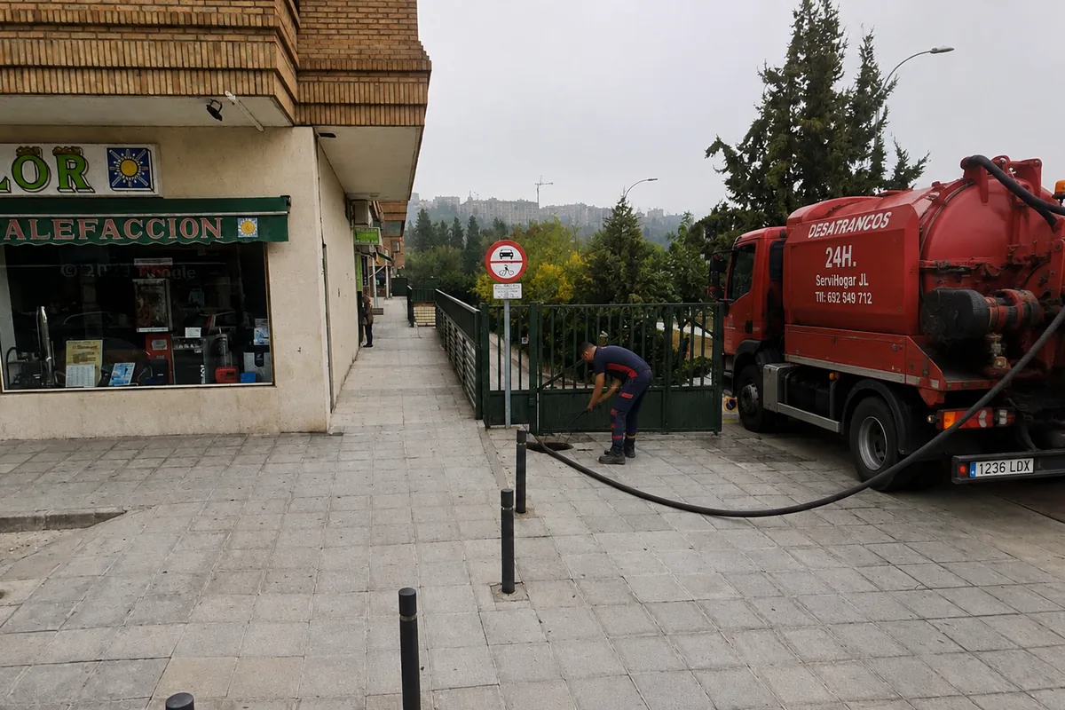 Camión cuba de desatrancos ServiHogar JL